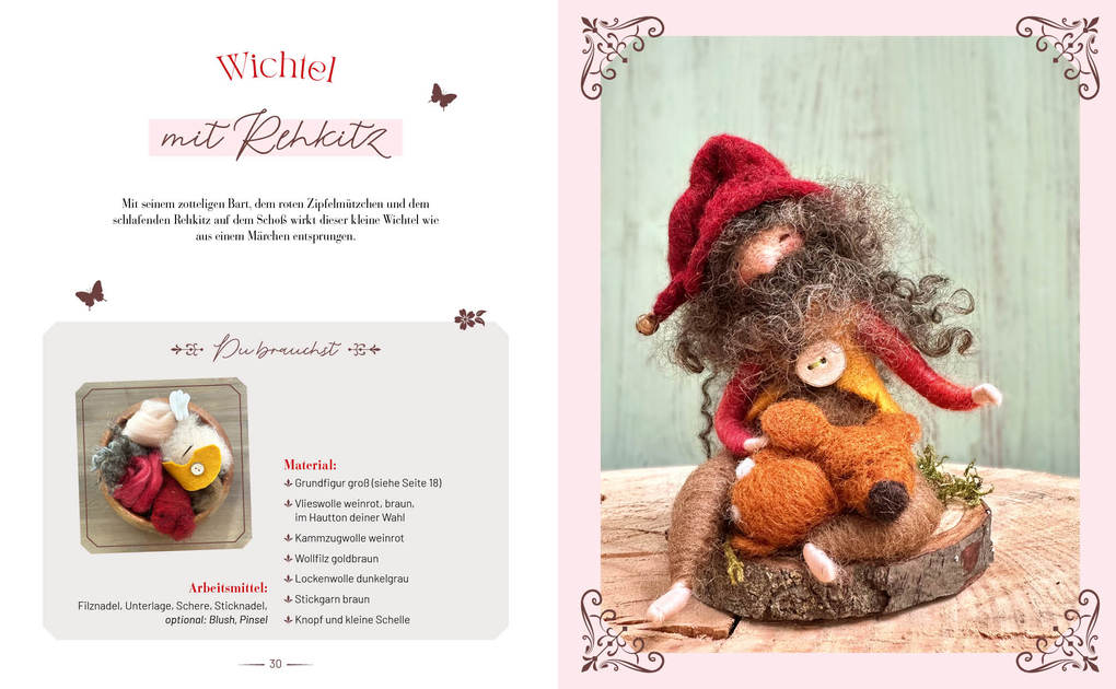 Weitere Ansicht: Zauberhaft gefilzt: Wichtel, Elfen & Co. ganz einfach aus Märchenwolle filzen | Lydia Schade-Fox