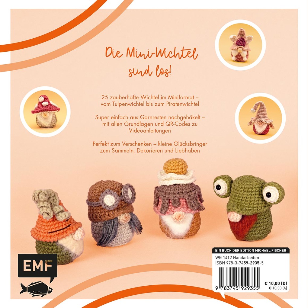 Weitere Ansicht: Mini-Amigurumis - Süße Wichtel | Claudia Nikolenko