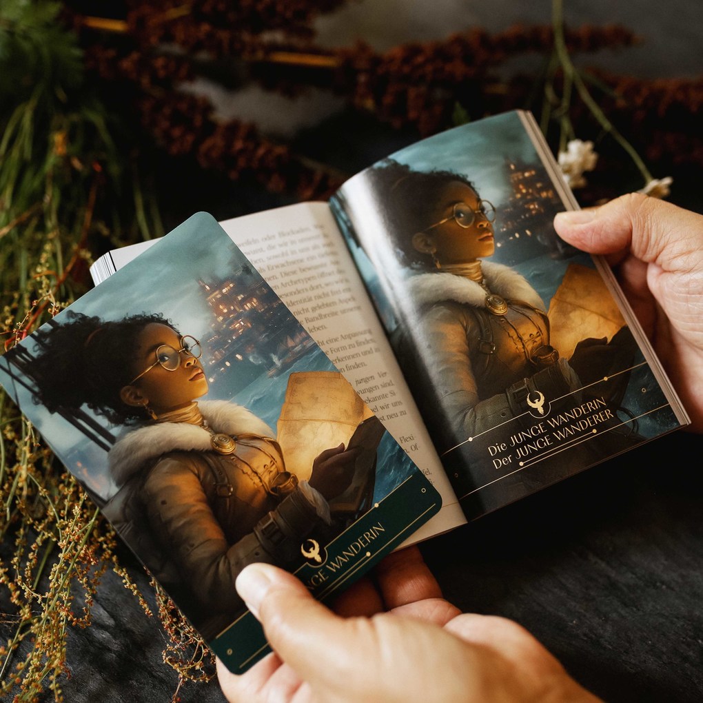 Weitere Ansicht: Die Phönixkarten für dein Inneres Kind - 44 Archetypenkarten und 192-seitiges farbiges Booklet | Anne Vonjahr