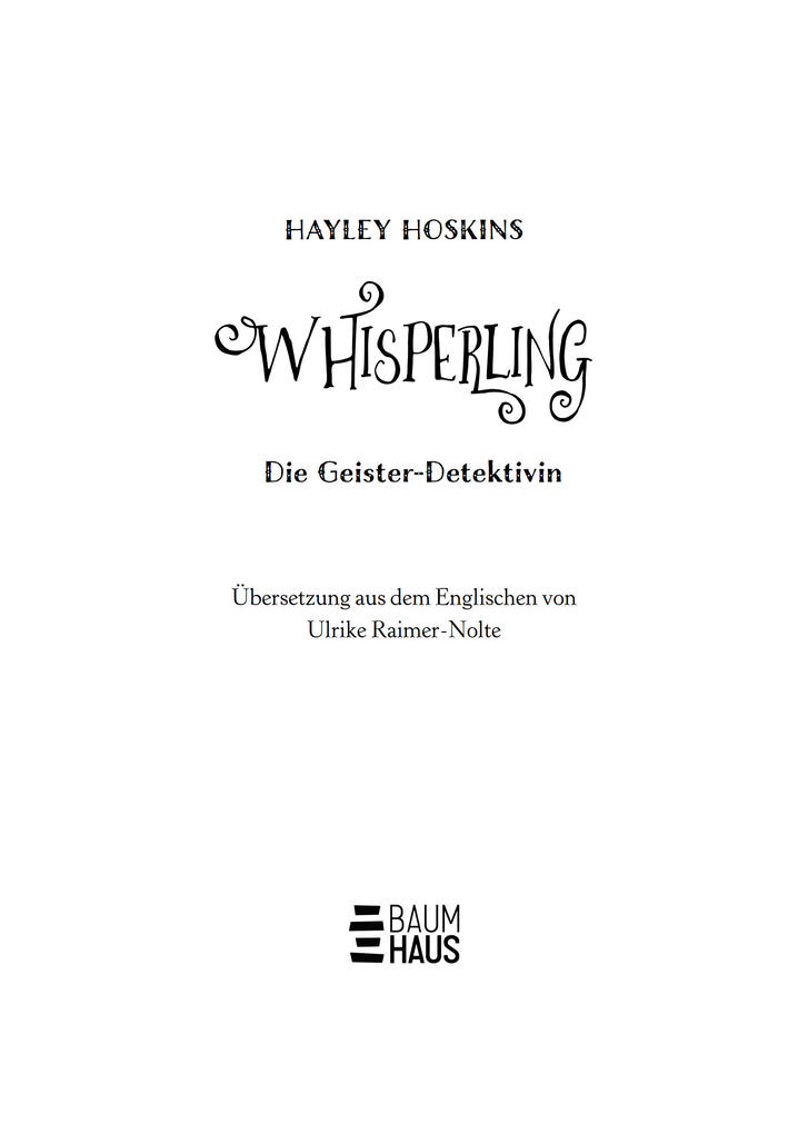 Weitere Ansicht: Whisperling - Die Geister-Detektivin | Hayley Hoskins