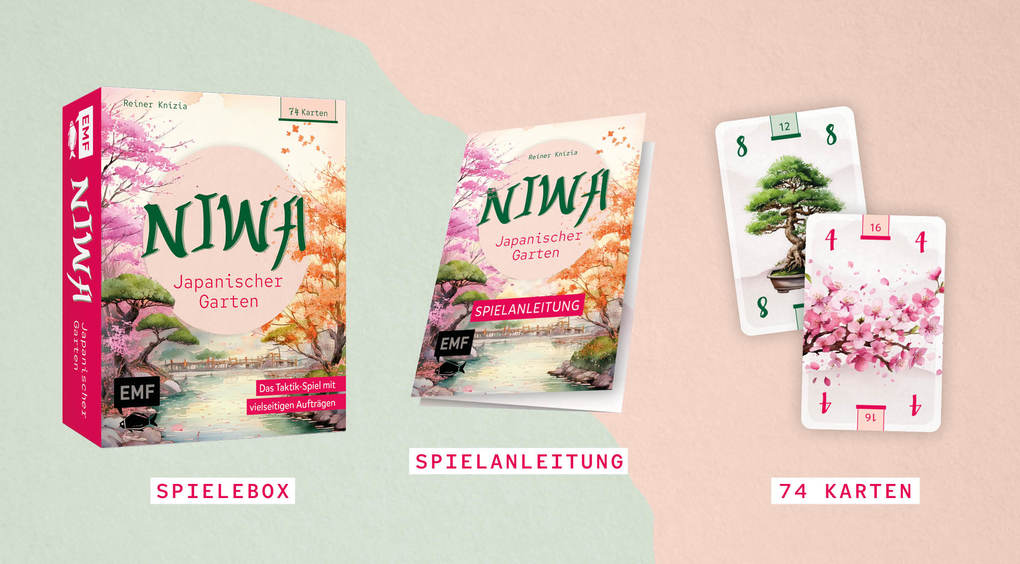 Weitere Ansicht: Kartenspiel: Niwa - Japanischer Garten: Das Taktik-Spiel mit vielseitigen Aufträgen | Reiner Knizia