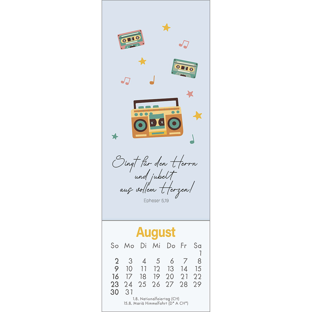 Weitere Ansicht: Mein wundervoller Lesezeichenkalender 2026