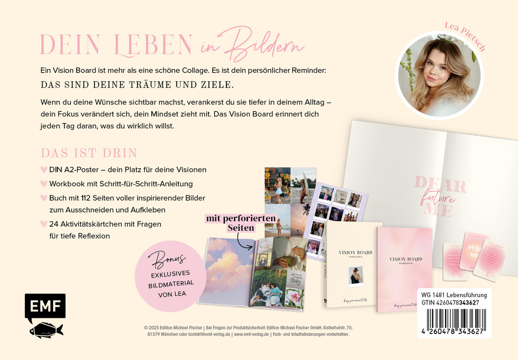 Weitere Ansicht: Vision Board: Dear Future Me - Bring your visions to life | Lea Pietsch