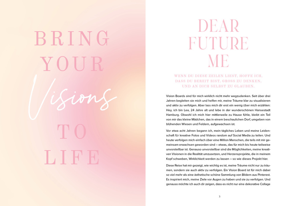Weitere Ansicht: Vision Board: Dear Future Me - Bring your visions to life | Lea Pietsch
