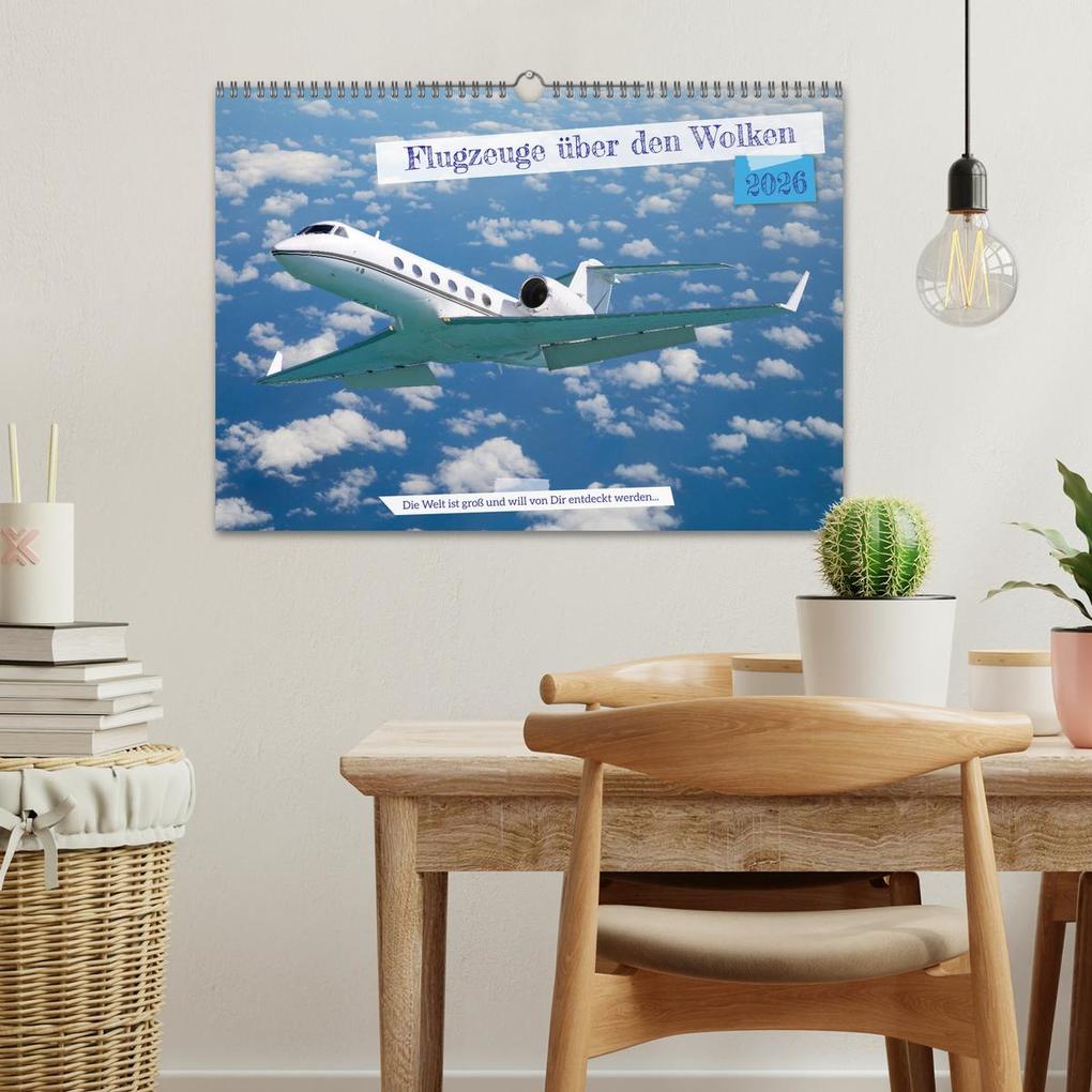 Weitere Ansicht: Flugzeuge über den Wolken (Wandkalender 2026 DIN A3 quer), CALVENDO Monatskalender | Gerhard Bittner, Calvendo