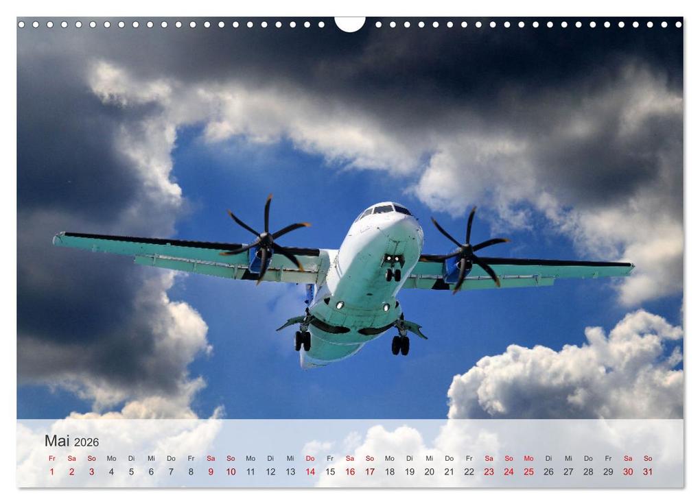 Weitere Ansicht: Flugzeuge über den Wolken (Wandkalender 2026 DIN A3 quer), CALVENDO Monatskalender | Gerhard Bittner, Calvendo