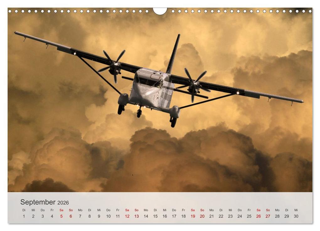 Weitere Ansicht: Flugzeuge über den Wolken (Wandkalender 2026 DIN A3 quer), CALVENDO Monatskalender | Gerhard Bittner, Calvendo
