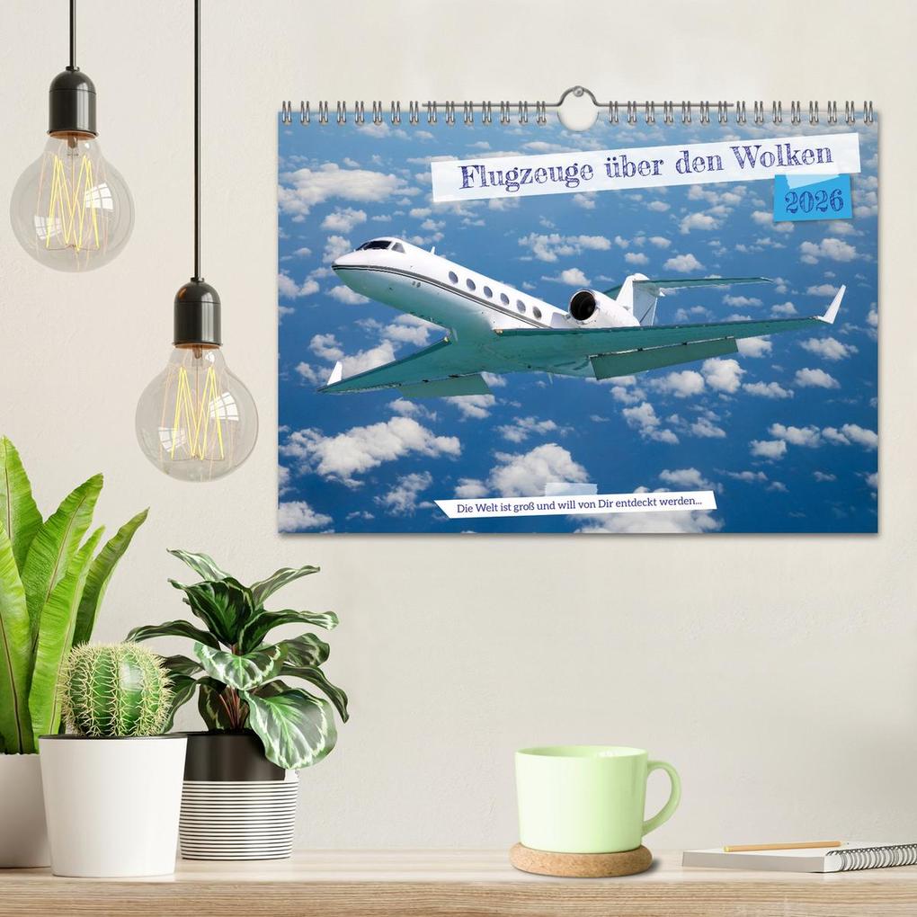 Weitere Ansicht: Flugzeuge über den Wolken (Wandkalender 2026 DIN A4 quer), CALVENDO Monatskalender | Gerhard Bittner, Calvendo