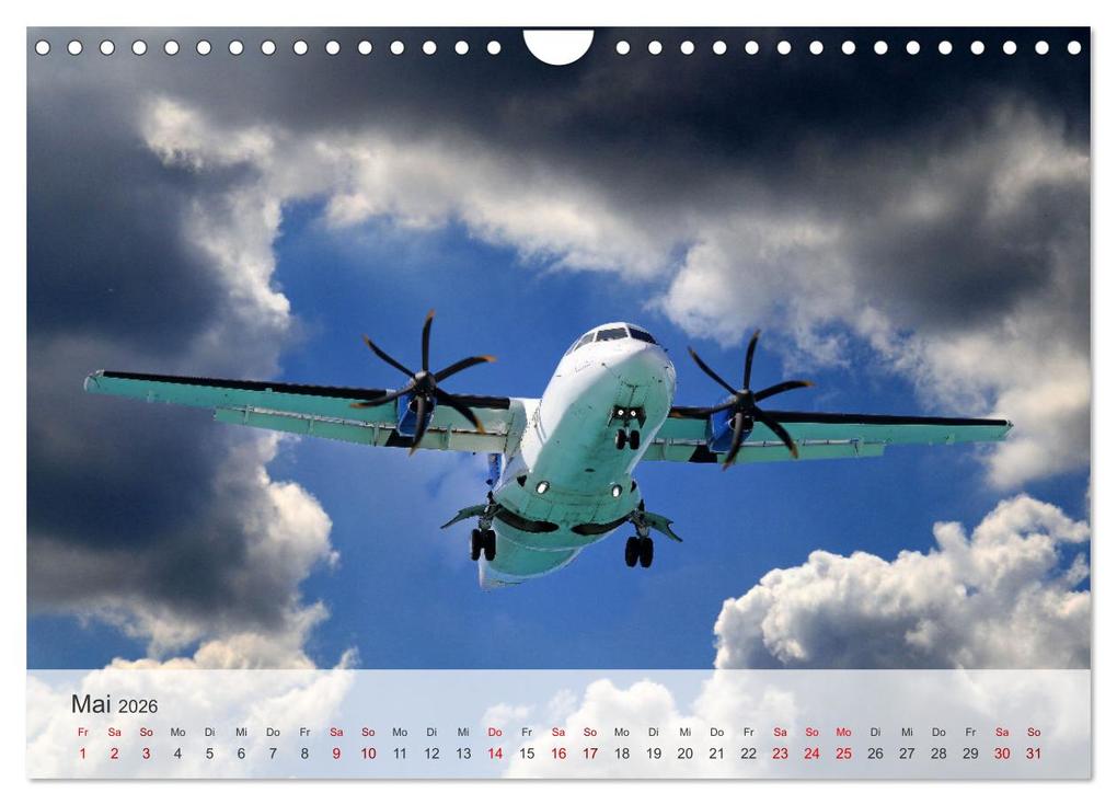 Weitere Ansicht: Flugzeuge über den Wolken (Wandkalender 2026 DIN A4 quer), CALVENDO Monatskalender | Gerhard Bittner, Calvendo