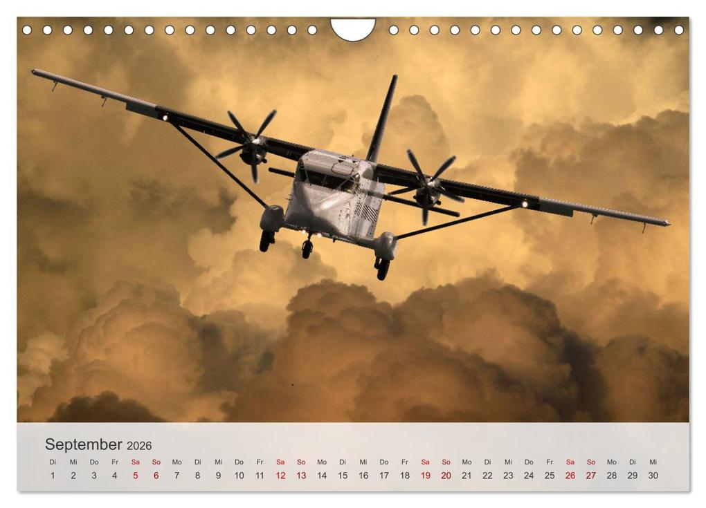 Weitere Ansicht: Flugzeuge über den Wolken (Wandkalender 2026 DIN A4 quer), CALVENDO Monatskalender | Gerhard Bittner, Calvendo