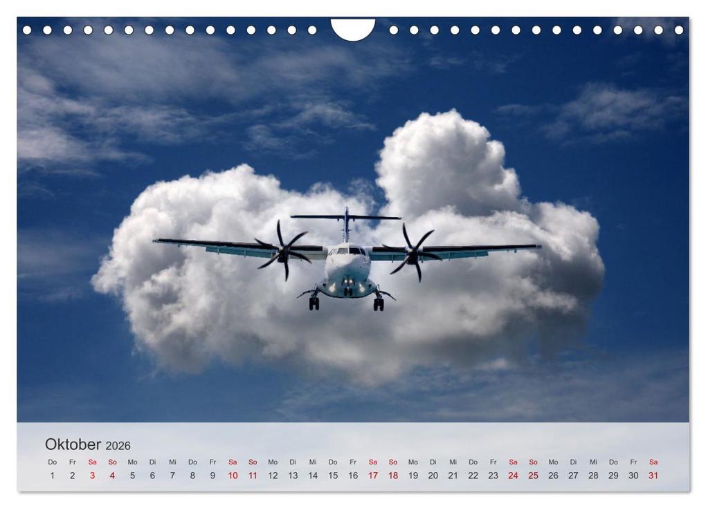 Weitere Ansicht: Flugzeuge über den Wolken (Wandkalender 2026 DIN A4 quer), CALVENDO Monatskalender | Gerhard Bittner, Calvendo