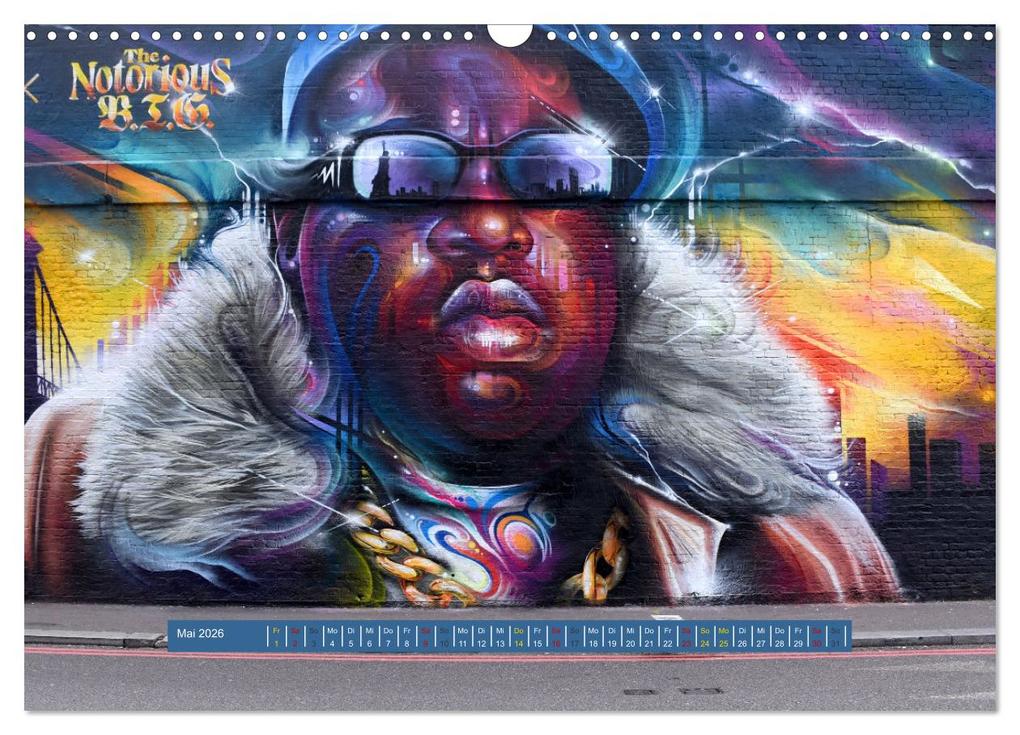Weitere Ansicht: Streetart-Kunst, die die Straßen Londons atmen lässt (Wandkalender 2026 DIN A3 quer), CALVENDO Monatskalender | Pia Thauwald, Calvendo