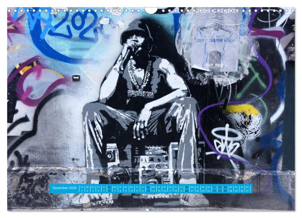 Weitere Ansicht: Streetart-Kunst, die die Straßen Londons atmen lässt (Wandkalender 2026 DIN A3 quer), CALVENDO Monatskalender | Pia Thauwald, Calvendo