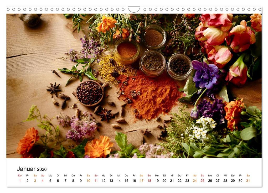 Weitere Ansicht: Küchenkalender Gewürzwelt (Wandkalender 2026 DIN A3 quer), CALVENDO Monatskalender | Peter Roder, Calvendo