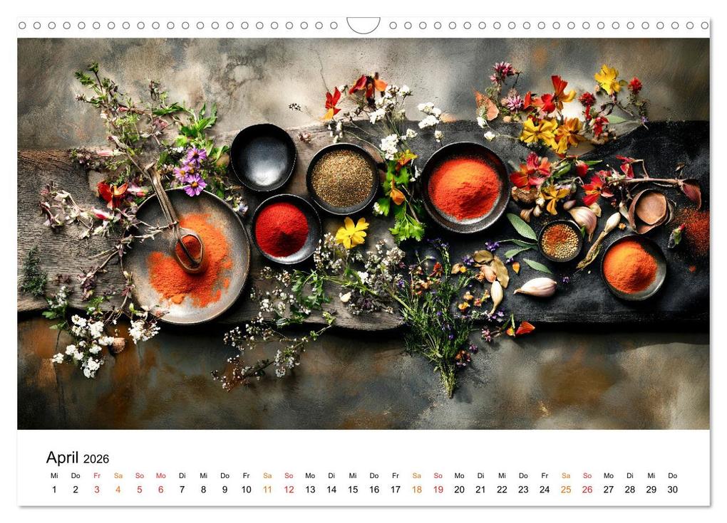 Weitere Ansicht: Küchenkalender Gewürzwelt (Wandkalender 2026 DIN A3 quer), CALVENDO Monatskalender | Peter Roder, Calvendo