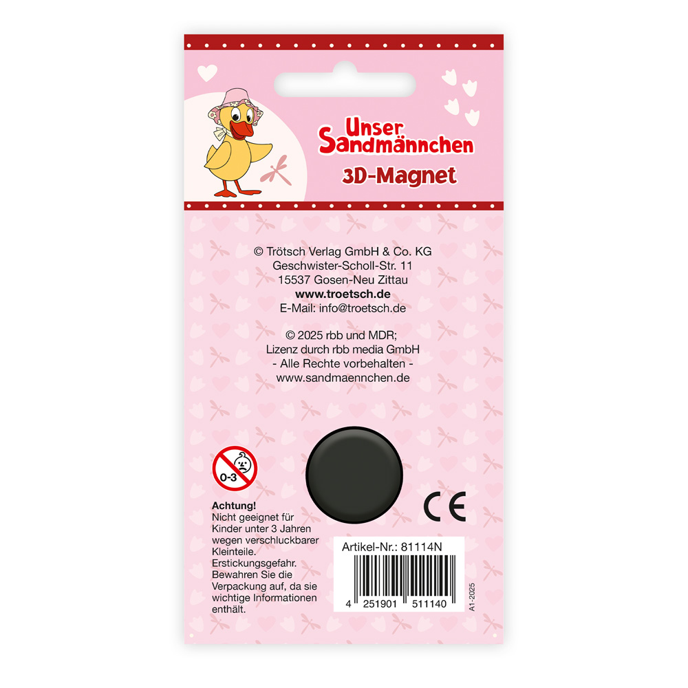 Weitere Ansicht: TRÖTSCH - Unser Sandmännchen 3D-Magnet Schnatterinchen Magnet