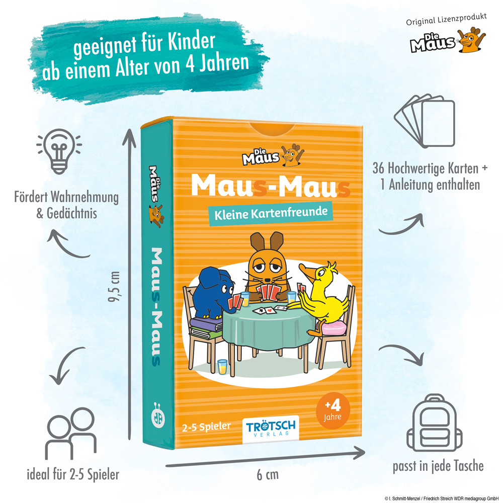 Weitere Ansicht: TRÖTSCH - Die Maus Mau-Mau KartenspielMau(s)-Mau(s) Kleine Kartenfreunde | Ab 4 Jahren | Trötsch Verlag GmbH & Co.KG