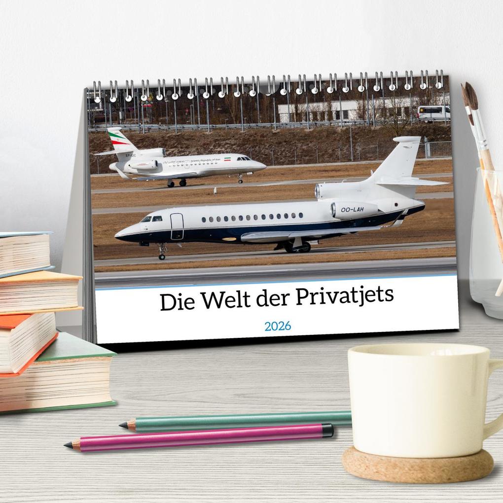 Weitere Ansicht: Die Welt der Privatjets (Tischkalender 2026 DIN A5 quer), CALVENDO Monatskalender | Calvendo, Christoph Brunner