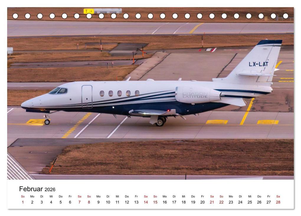 Weitere Ansicht: Die Welt der Privatjets (Tischkalender 2026 DIN A5 quer), CALVENDO Monatskalender | Calvendo, Christoph Brunner