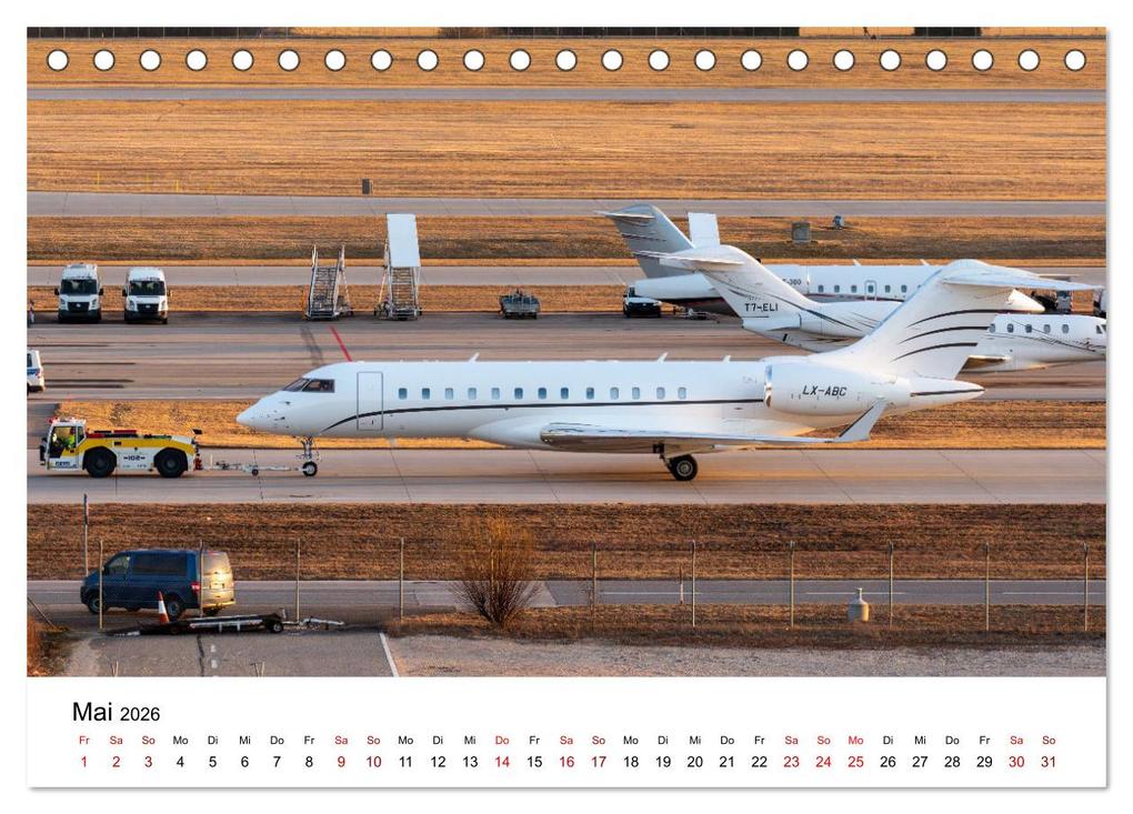 Weitere Ansicht: Die Welt der Privatjets (Tischkalender 2026 DIN A5 quer), CALVENDO Monatskalender | Calvendo, Christoph Brunner