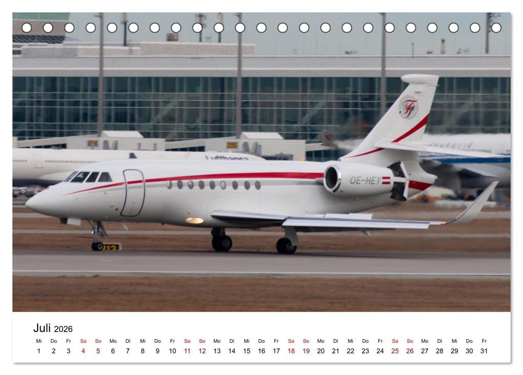 Weitere Ansicht: Die Welt der Privatjets (Tischkalender 2026 DIN A5 quer), CALVENDO Monatskalender | Calvendo, Christoph Brunner