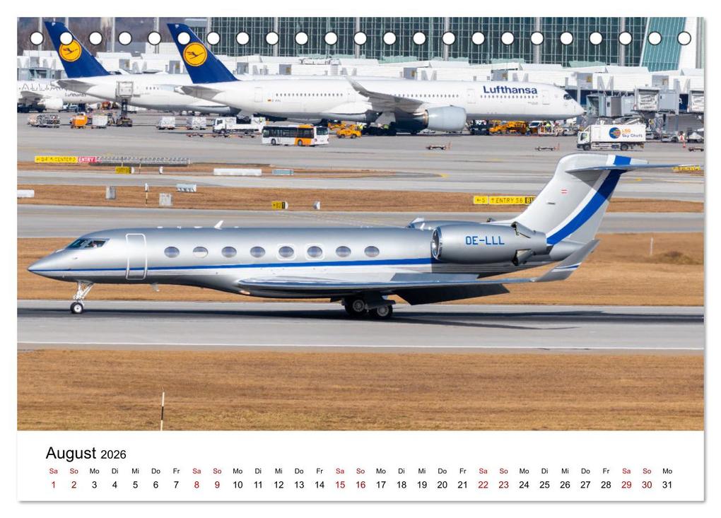 Weitere Ansicht: Die Welt der Privatjets (Tischkalender 2026 DIN A5 quer), CALVENDO Monatskalender | Calvendo, Christoph Brunner