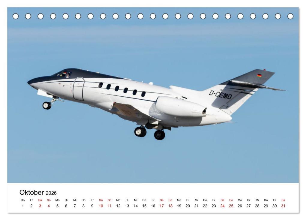 Weitere Ansicht: Die Welt der Privatjets (Tischkalender 2026 DIN A5 quer), CALVENDO Monatskalender | Calvendo, Christoph Brunner