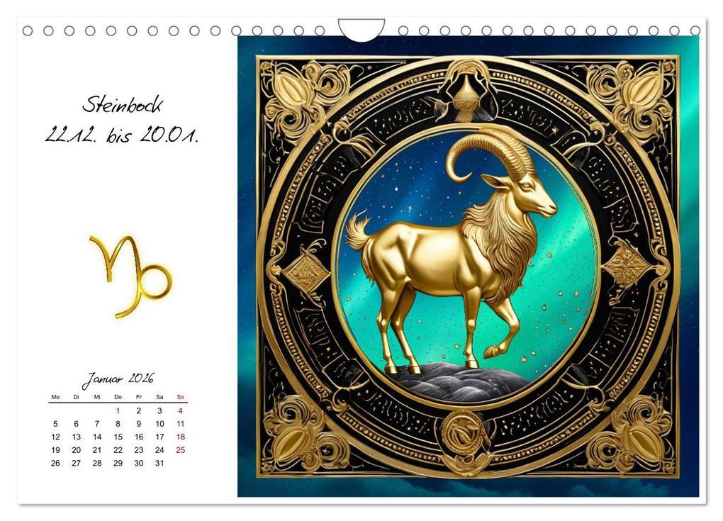 Weitere Ansicht: Ein Jahr in Gold (Wandkalender 2026 DIN A4 quer), CALVENDO Monatskalender | Calvendo, Claudia Kleemann