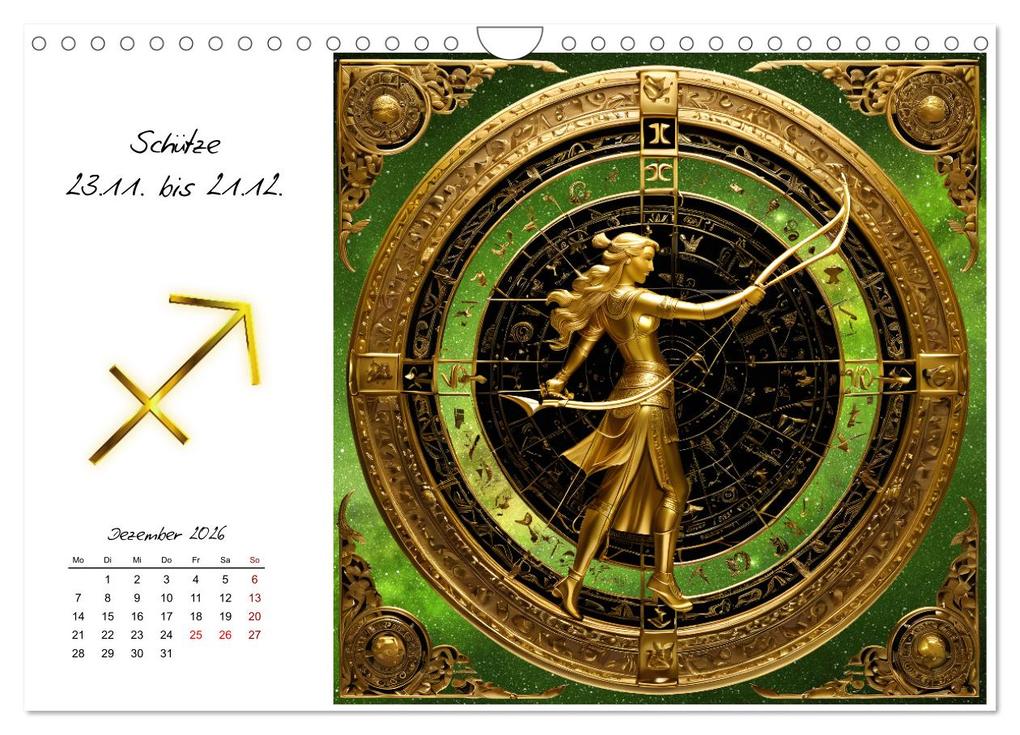 Weitere Ansicht: Ein Jahr in Gold (Wandkalender 2026 DIN A4 quer), CALVENDO Monatskalender | Calvendo, Claudia Kleemann