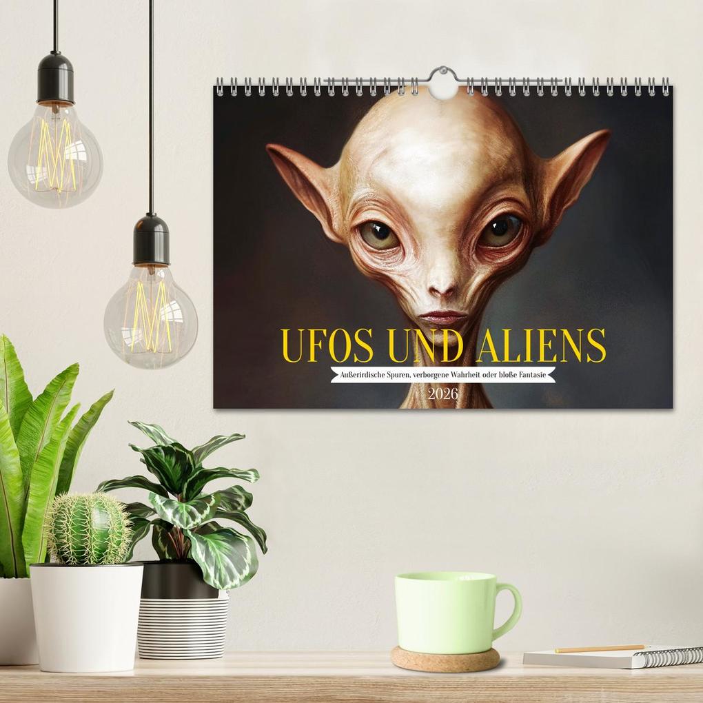 Weitere Ansicht: UFOs und Aliens - Außerirdische Spuren, verborgene Wahrheit oder bloße Fantasie (Wandkalender 2026 DIN A4 quer), CALVENDO Monatskalender | Calvendo, MB Fotografie