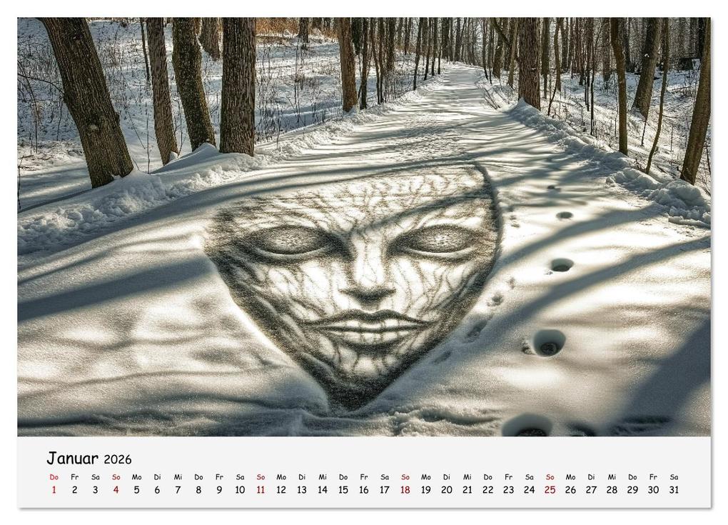 Weitere Ansicht: UFOs und Aliens - Außerirdische Spuren, verborgene Wahrheit oder bloße Fantasie (Wandkalender 2026 DIN A4 quer), CALVENDO Monatskalender | Calvendo, MB Fotografie