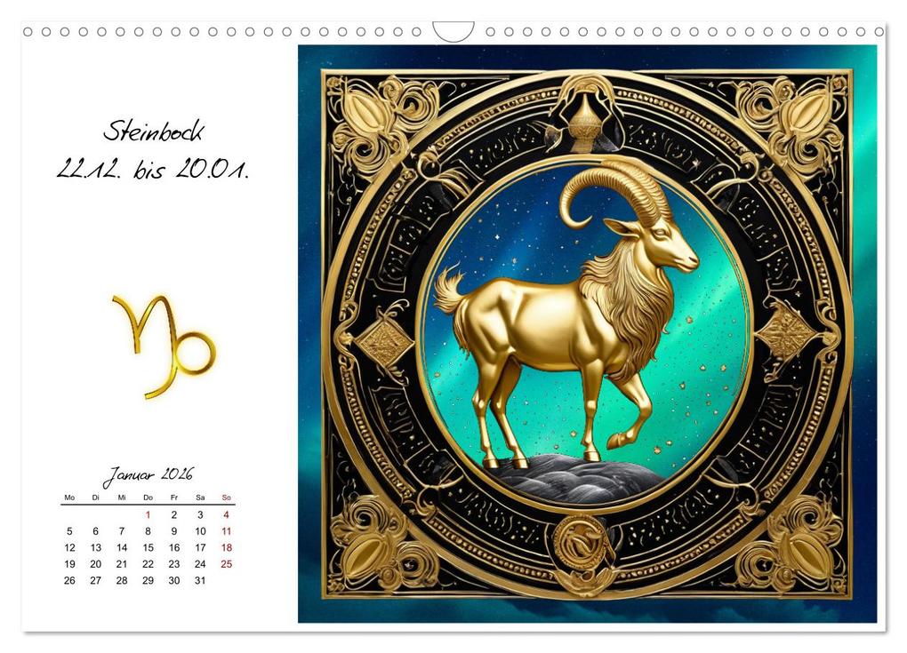 Weitere Ansicht: Ein Jahr in Gold (Wandkalender 2026 DIN A3 quer), CALVENDO Monatskalender | Calvendo, Claudia Kleemann