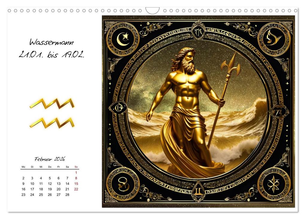 Weitere Ansicht: Ein Jahr in Gold (Wandkalender 2026 DIN A3 quer), CALVENDO Monatskalender | Calvendo, Claudia Kleemann
