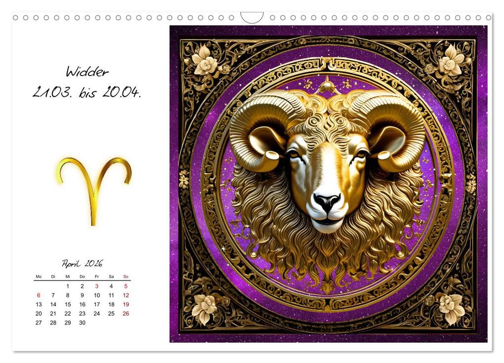 Weitere Ansicht: Ein Jahr in Gold (Wandkalender 2026 DIN A3 quer), CALVENDO Monatskalender | Calvendo, Claudia Kleemann