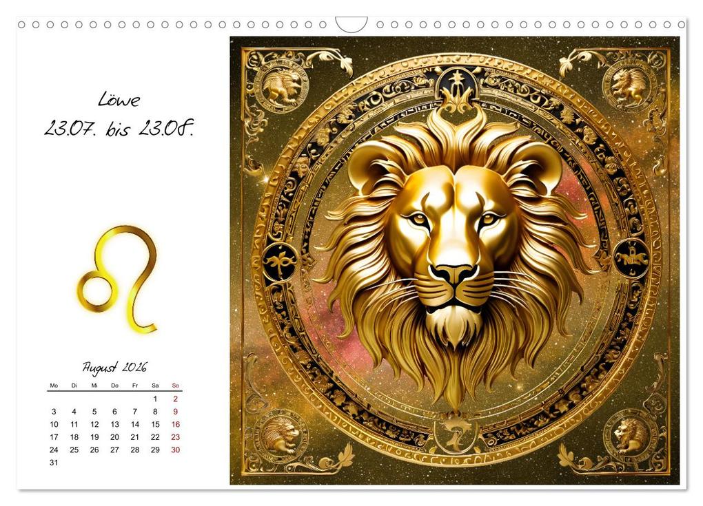 Weitere Ansicht: Ein Jahr in Gold (Wandkalender 2026 DIN A3 quer), CALVENDO Monatskalender | Calvendo, Claudia Kleemann