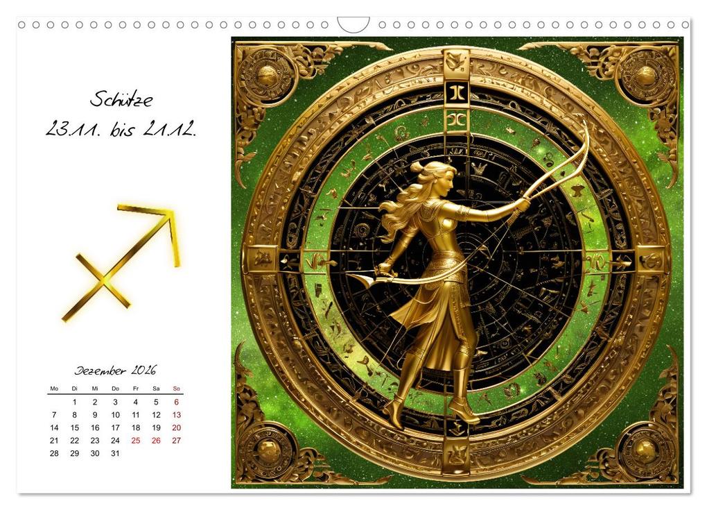 Weitere Ansicht: Ein Jahr in Gold (Wandkalender 2026 DIN A3 quer), CALVENDO Monatskalender | Calvendo, Claudia Kleemann