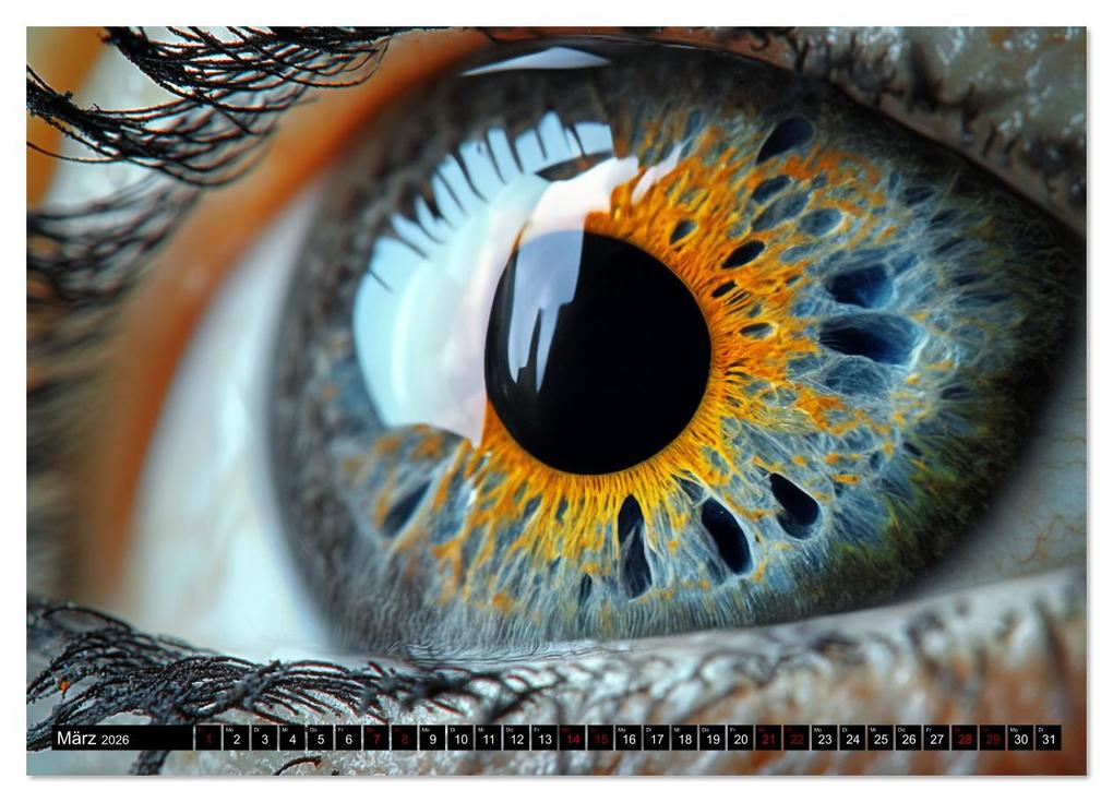 Weitere Ansicht: Iris Kunstkalender - Die faszinierende Welt der magischen Augen (Wandkalender 2026 DIN A2 quer), CALVENDO Monatskalender | Calvendo, MB - Fotografie