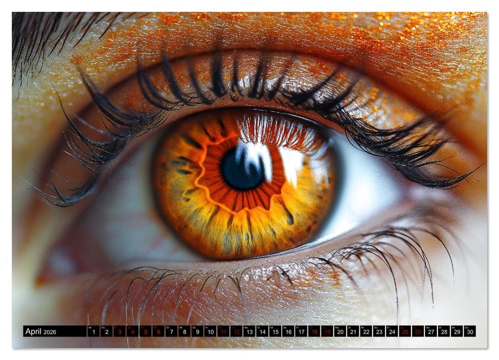 Weitere Ansicht: Iris Kunstkalender - Die faszinierende Welt der magischen Augen (Wandkalender 2026 DIN A2 quer), CALVENDO Monatskalender | Calvendo, MB - Fotografie