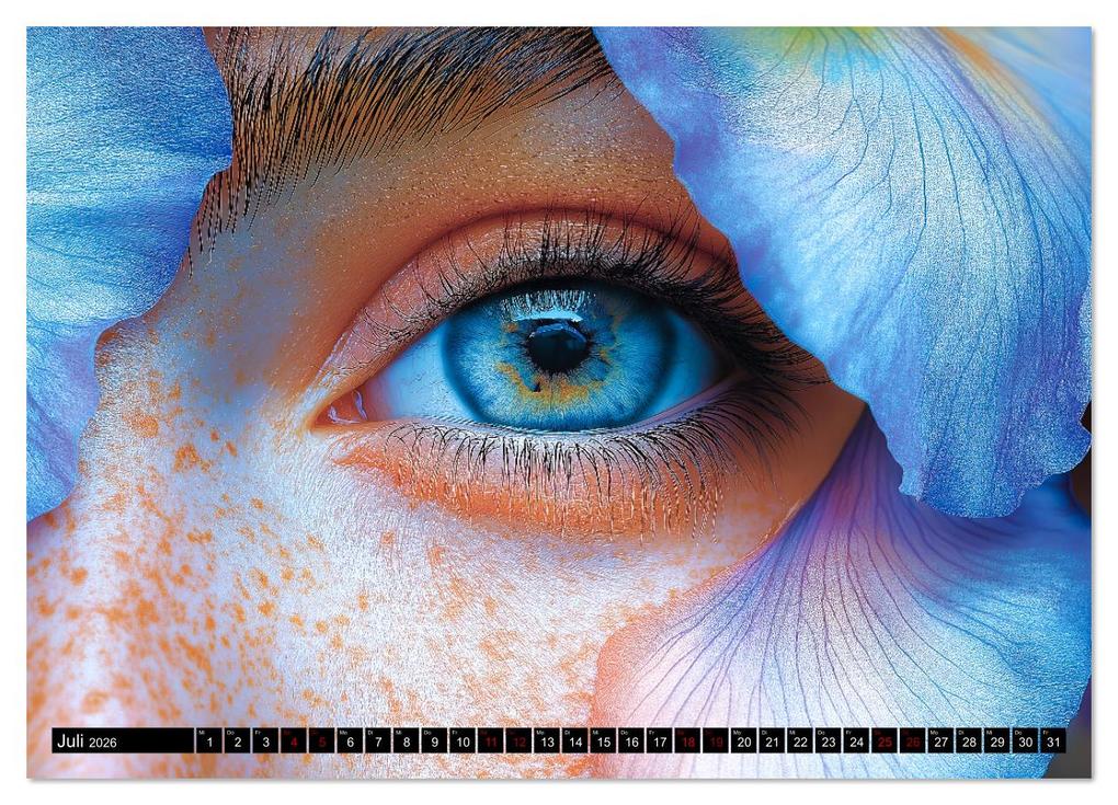Weitere Ansicht: Iris Kunstkalender - Die faszinierende Welt der magischen Augen (Wandkalender 2026 DIN A2 quer), CALVENDO Monatskalender | Calvendo, MB - Fotografie