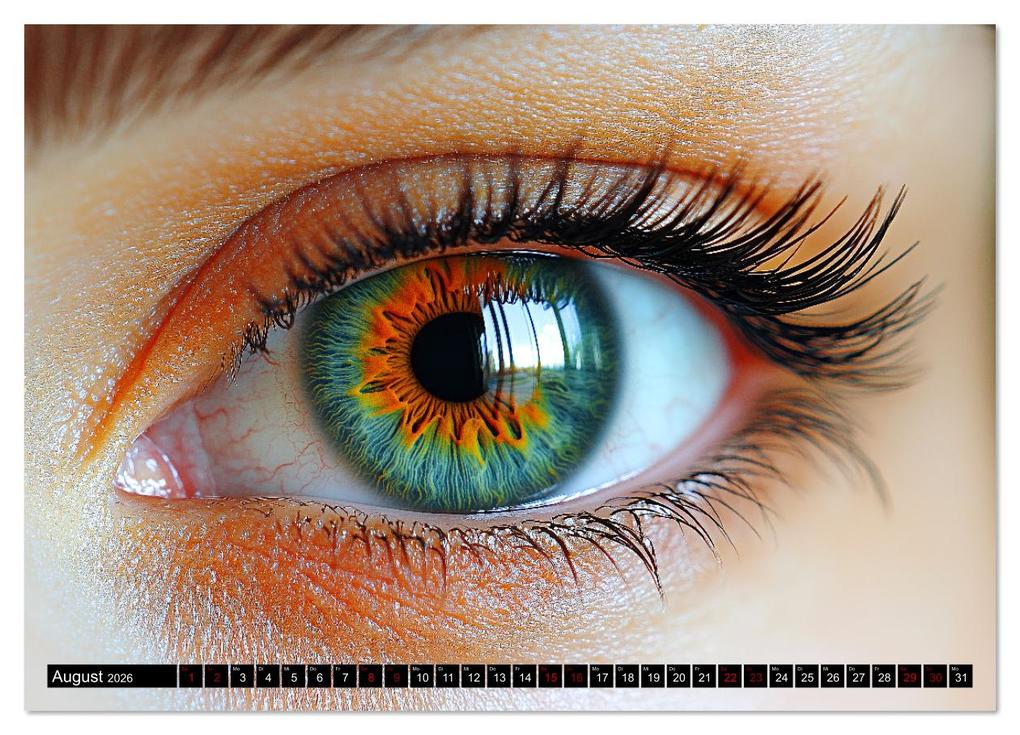 Weitere Ansicht: Iris Kunstkalender - Die faszinierende Welt der magischen Augen (Wandkalender 2026 DIN A2 quer), CALVENDO Monatskalender | Calvendo, MB - Fotografie