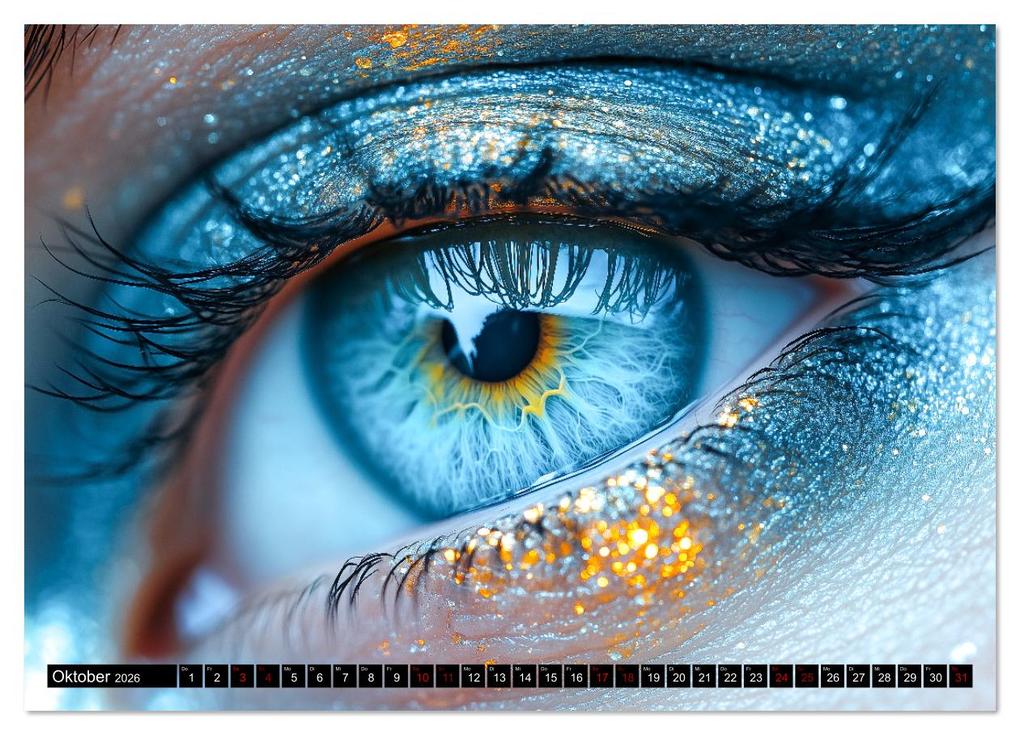 Weitere Ansicht: Iris Kunstkalender - Die faszinierende Welt der magischen Augen (Wandkalender 2026 DIN A2 quer), CALVENDO Monatskalender | Calvendo, MB - Fotografie