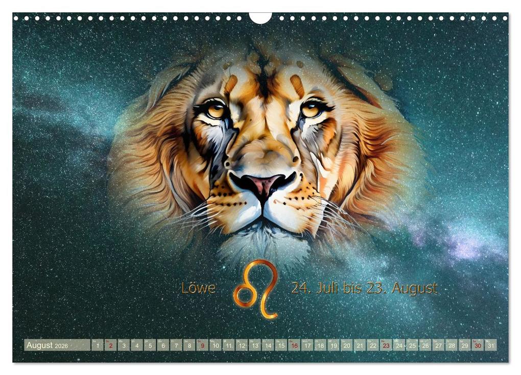 Weitere Ansicht: Galaktische Sternkreiszeichen (Wandkalender 2026 DIN A3 quer), CALVENDO Monatskalender | Calvendo, Claudia Kleemann