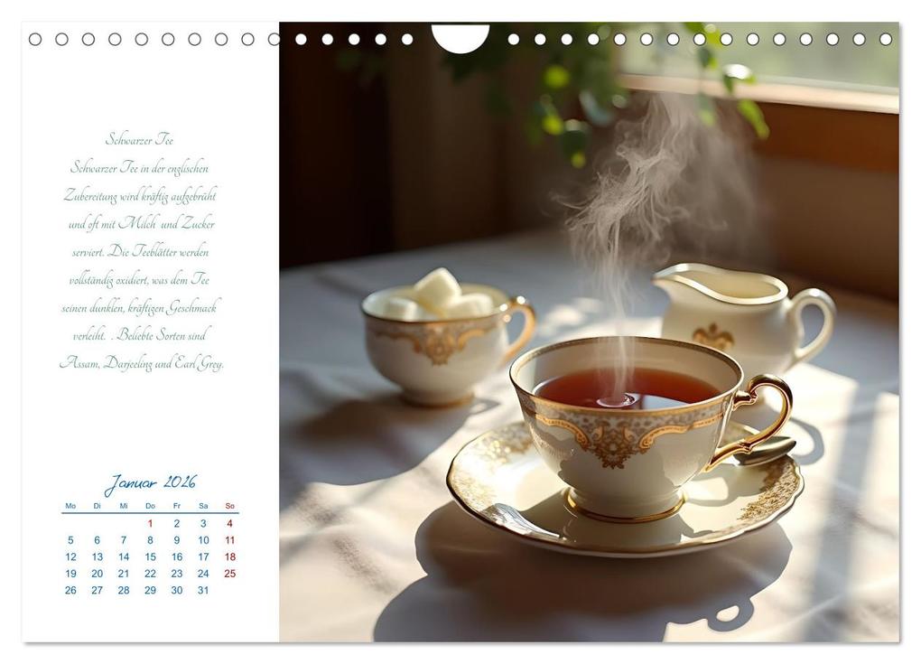 Weitere Ansicht: Ein Jahr in Tassen - Die Welt des Tees (Wandkalender 2026 DIN A4 quer), CALVENDO Monatskalender | Calvendo, Claudia Schimmack