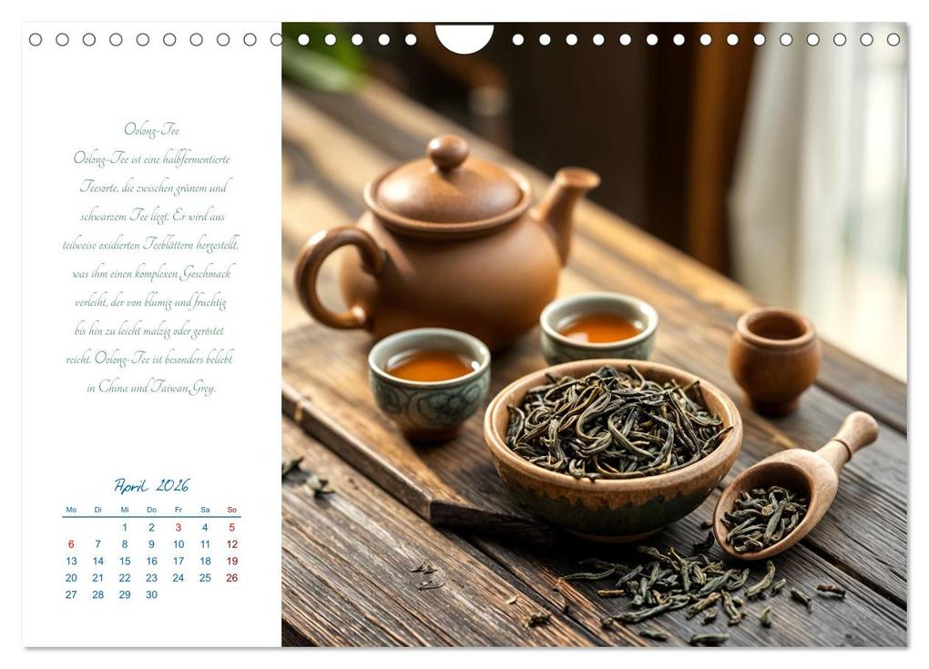 Weitere Ansicht: Ein Jahr in Tassen - Die Welt des Tees (Wandkalender 2026 DIN A4 quer), CALVENDO Monatskalender | Calvendo, Claudia Schimmack