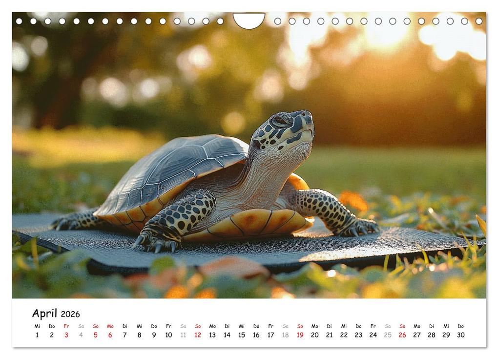 Weitere Ansicht: CHILL MAL - Entspannte Schildkröten beim Faulenzen (Wandkalender 2026 DIN A4 quer), CALVENDO Monatskalender | Calvendo, MB Fotografie