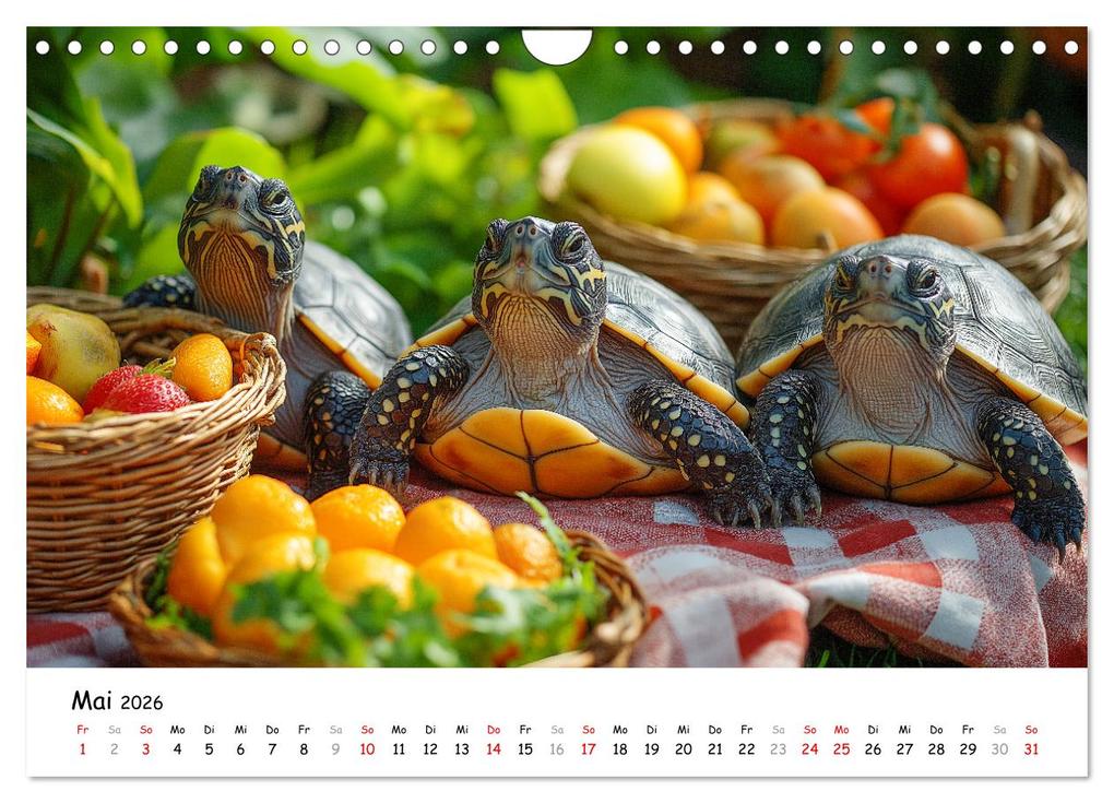 Weitere Ansicht: CHILL MAL - Entspannte Schildkröten beim Faulenzen (Wandkalender 2026 DIN A4 quer), CALVENDO Monatskalender | Calvendo, MB Fotografie