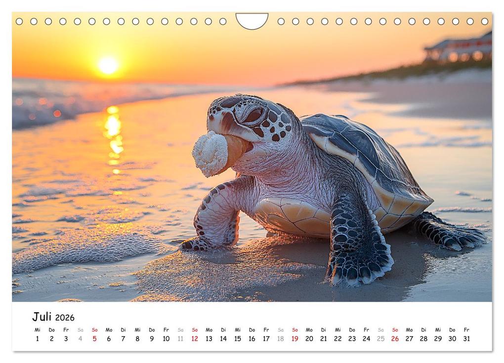 Weitere Ansicht: CHILL MAL - Entspannte Schildkröten beim Faulenzen (Wandkalender 2026 DIN A4 quer), CALVENDO Monatskalender | Calvendo, MB Fotografie