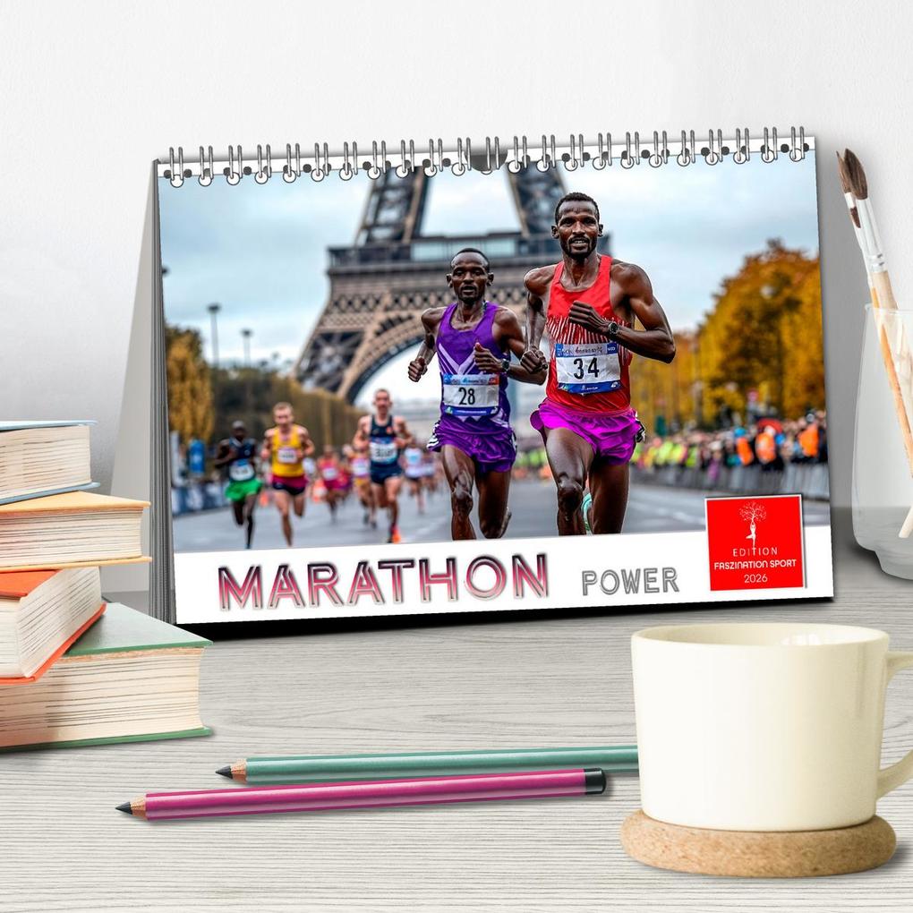 Weitere Ansicht: Marathon Power (Tischkalender 2026 DIN A5 quer), CALVENDO Monatskalender | Calvendo, Peter Roder