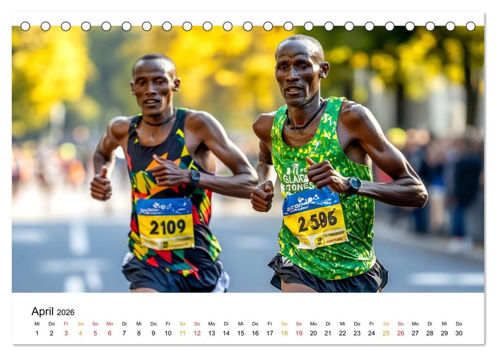 Weitere Ansicht: Marathon Power (Tischkalender 2026 DIN A5 quer), CALVENDO Monatskalender | Calvendo, Peter Roder