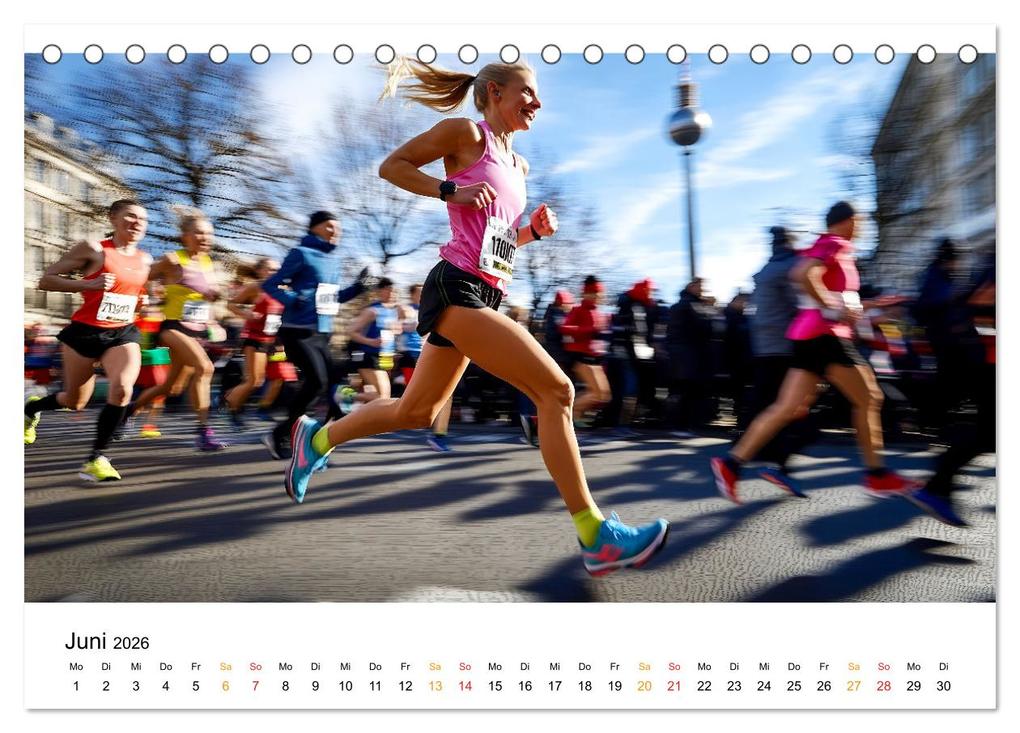 Weitere Ansicht: Marathon Power (Tischkalender 2026 DIN A5 quer), CALVENDO Monatskalender | Calvendo, Peter Roder